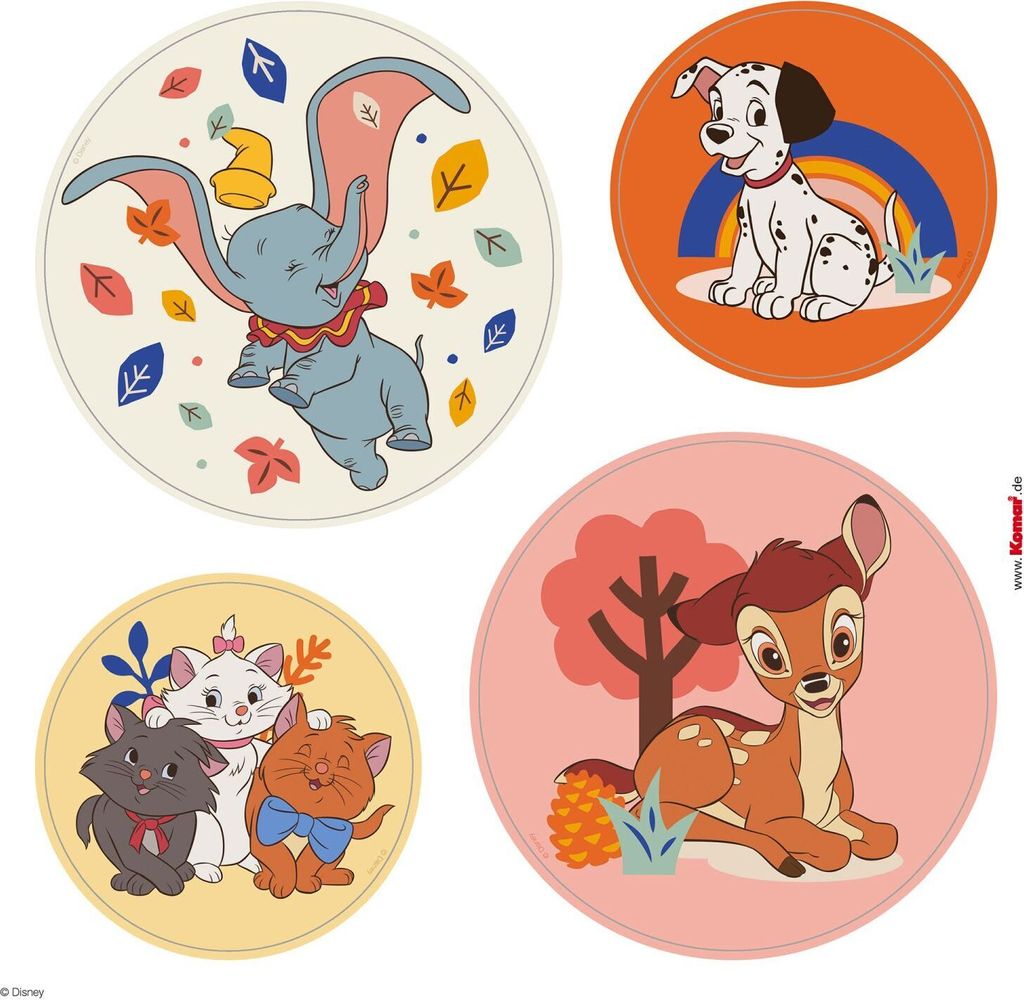 Disney Fensteraufkleber Disney-Tiere Multicolor - 612740 - 30 cm x 30 cm