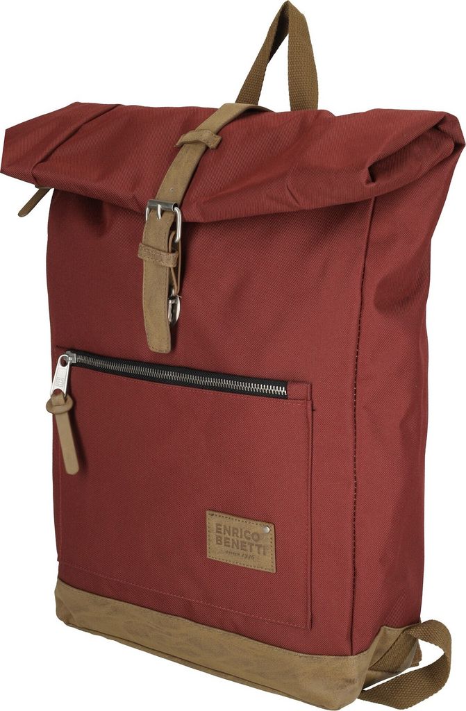 Großer Herren Damen Rucksack Kurierrucksack Laptop Tablet Fach Schule Uni Arbeit Burgunder