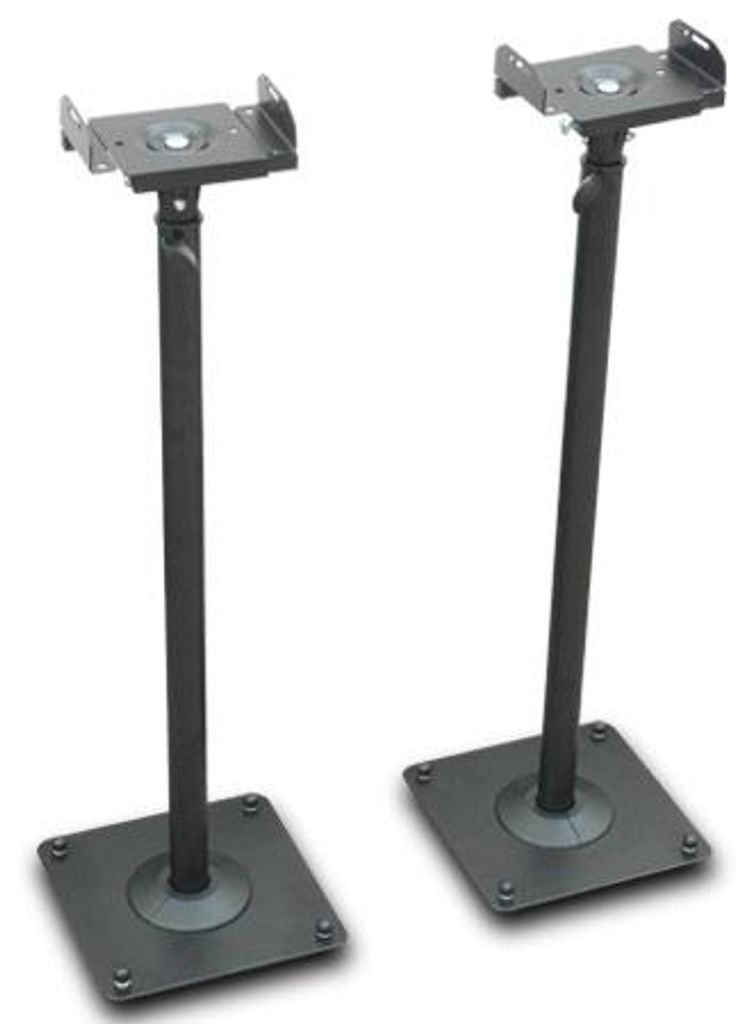 Zwei Lautsprecher Stative schwarz Audio Monitor Ständer Produktbild 