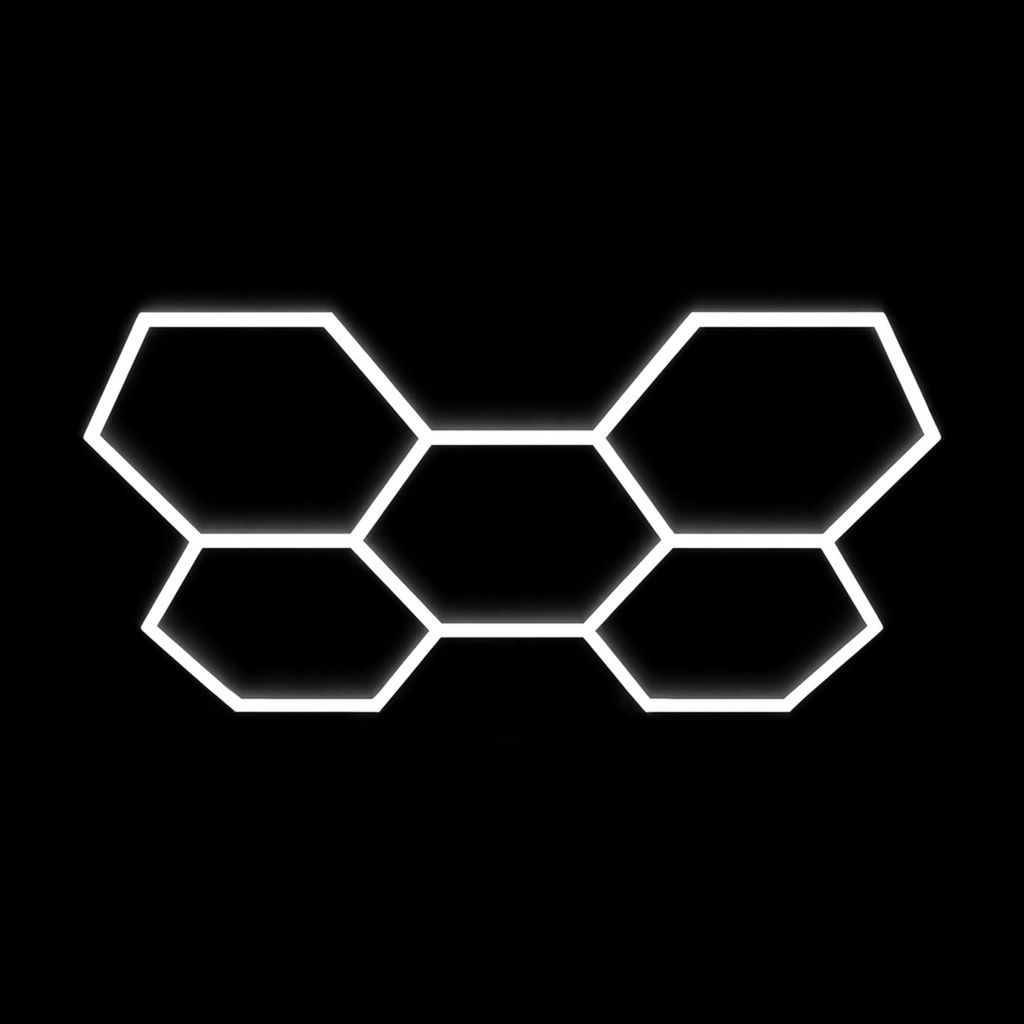 MasterLED Hexagon LED Deckenleuchte – 5S Set – 192W – Produktbild 