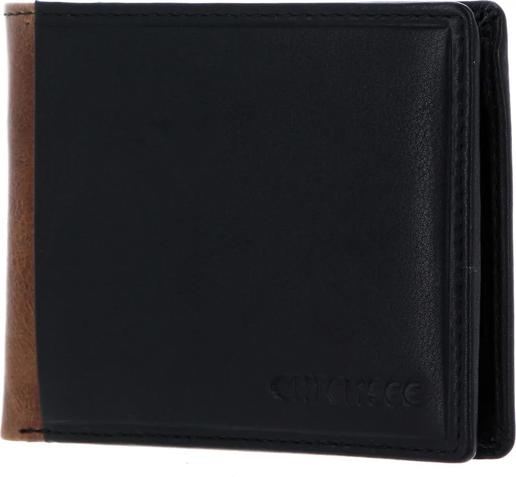 Portafoglio Uomo CHIEMSEE Houston RFID Pelle Nera Marrone Elegante
