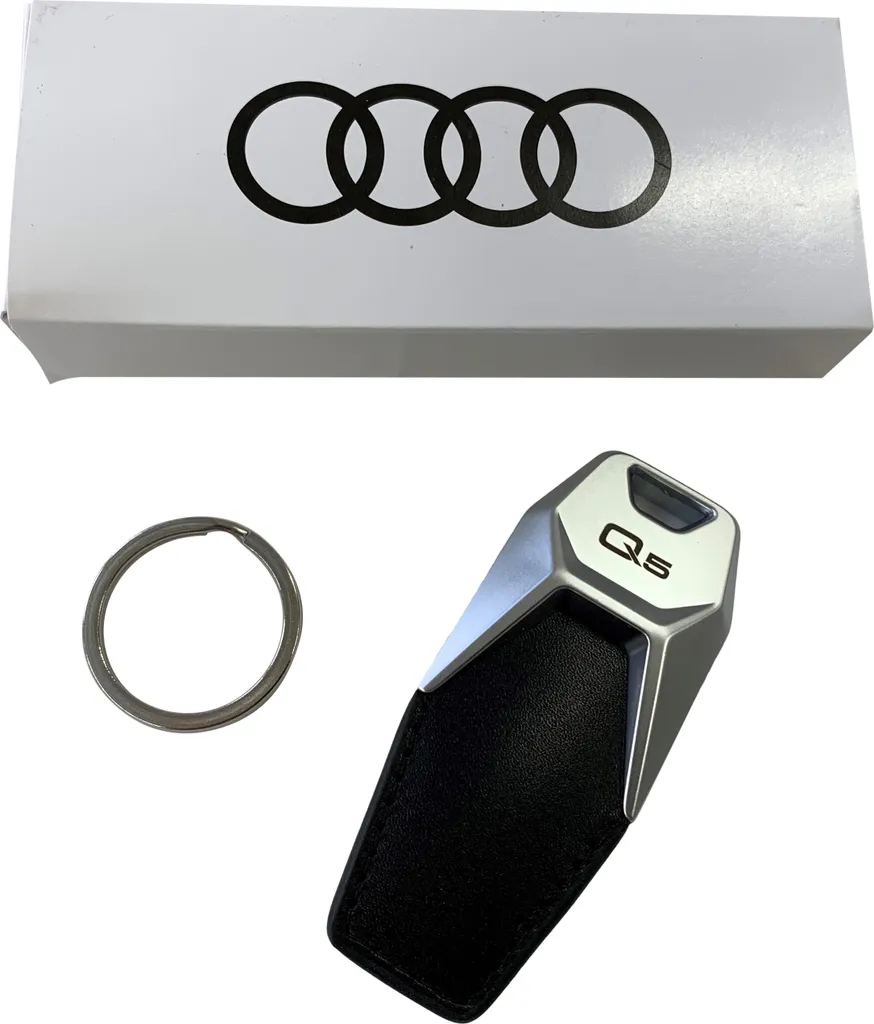 Autentico portachiavi Audi Q5 PREMIUM Logo chiave con incisione Q5 8R FY