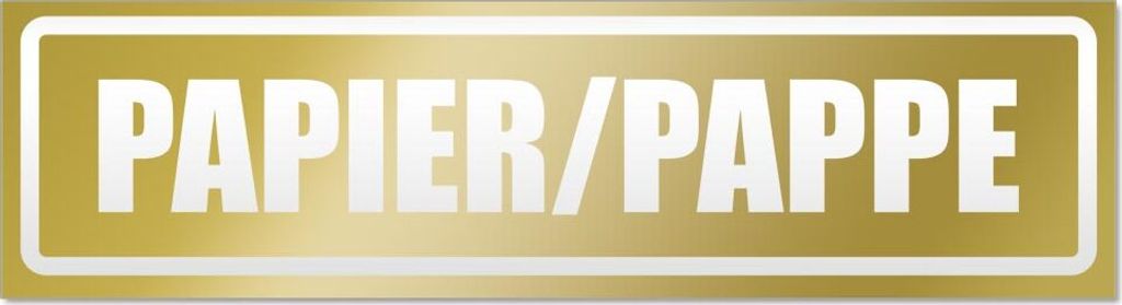 Papier Pappe invertiert Magnetschild Schild magnetisch