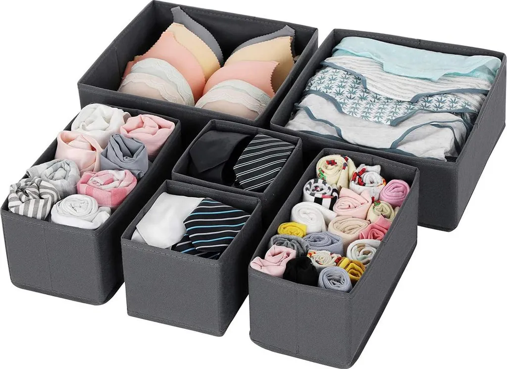Séparateurs de tiroirs 6 pièces pour dressing et commode de chambre