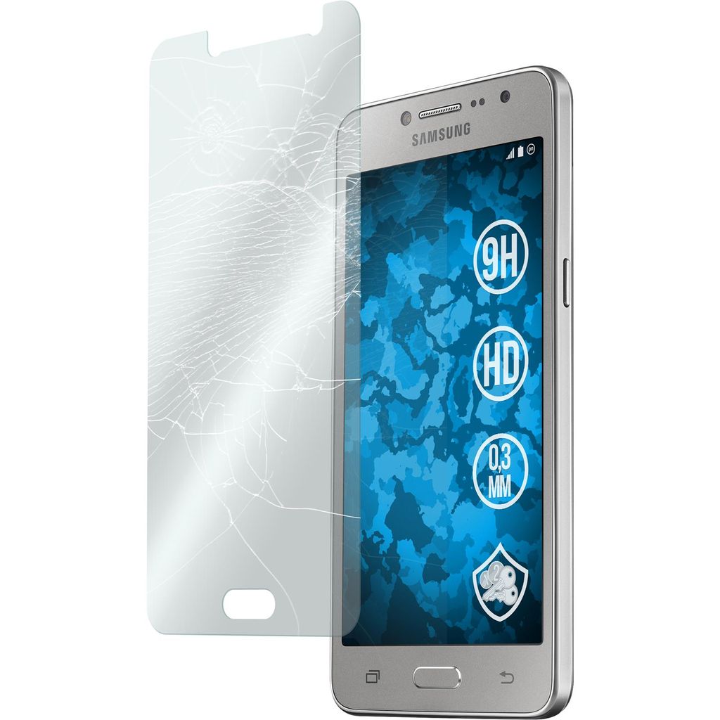 3er-Pack PhoneNatic Glas-Folie klar kompatibel mit Samsung Galaxy Grand Prime Plus - Panzerglas für Galaxy Grand Prime Plus