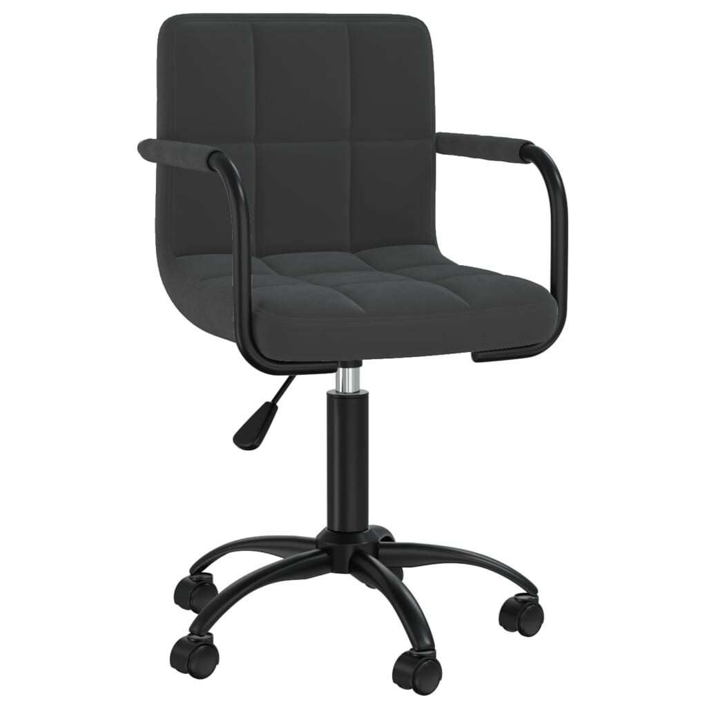 Bürostuhl Drehbar Schwarz Samt