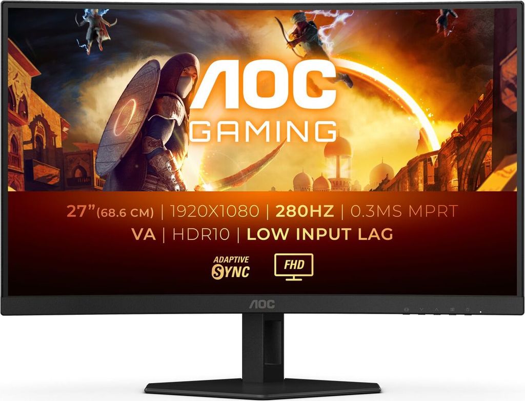 AOC G4 C27G4H, 68,6 cm (27"), 1920 x 1080 px, Czarny Zdjęcie produktu 