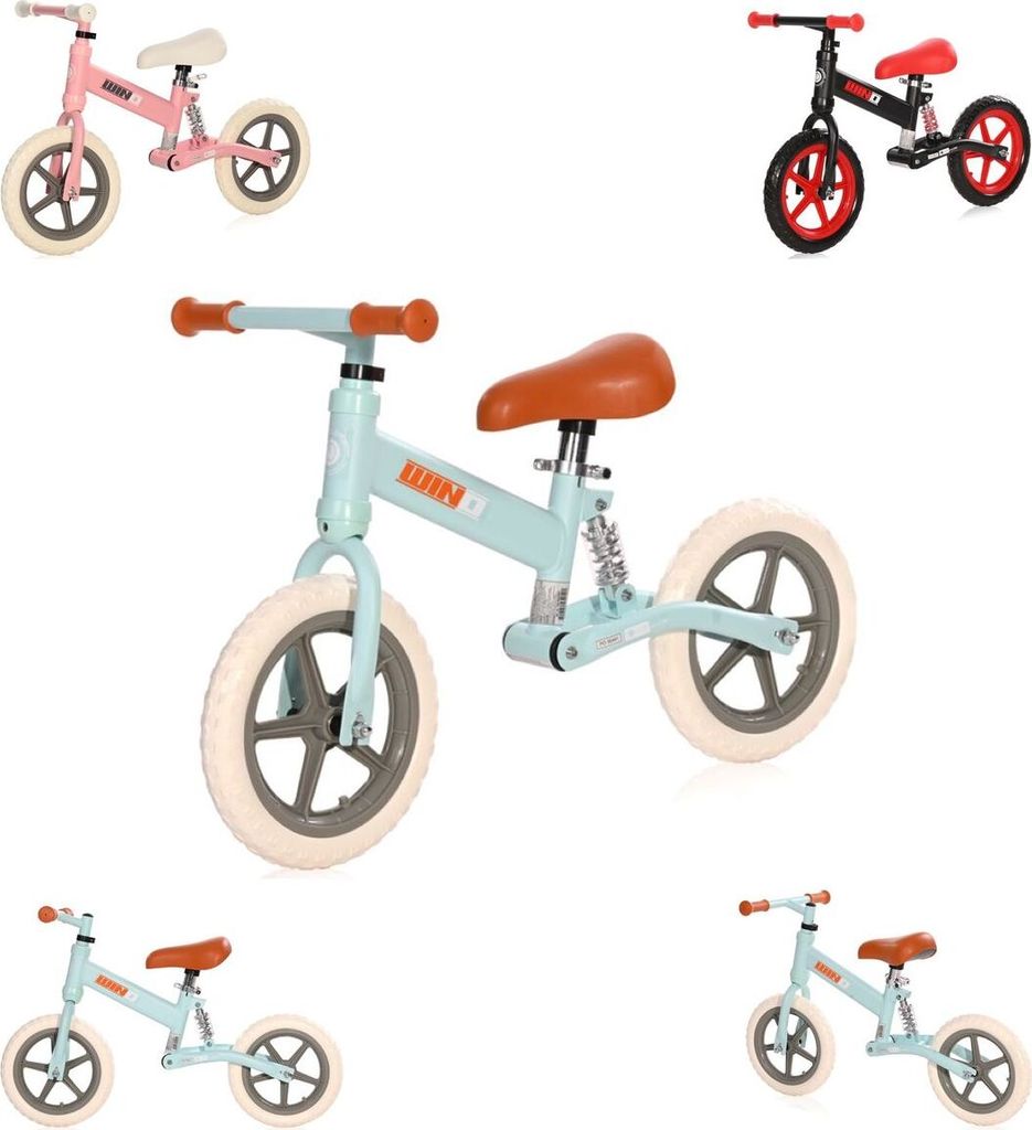 Lorelli Laufrad Wind 12 Zoll höhenverstellbar Sitz, Federung, stabiler Lenker blau