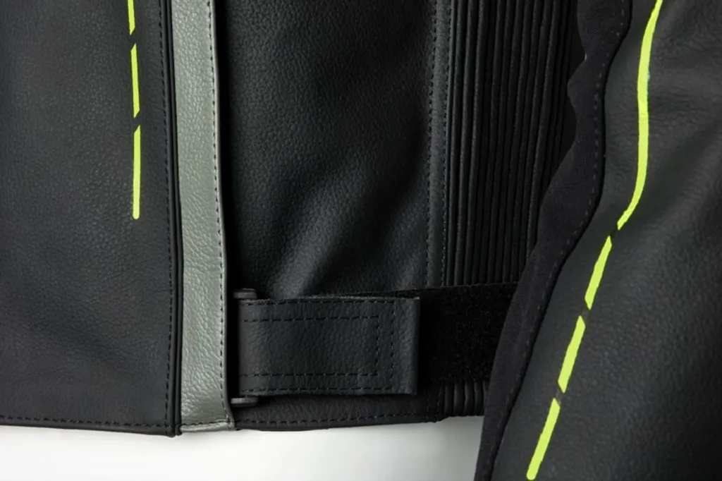 Blouson Moto en Cuir RST S1 Jaune Fluo - Équipement de Route Sécurisé