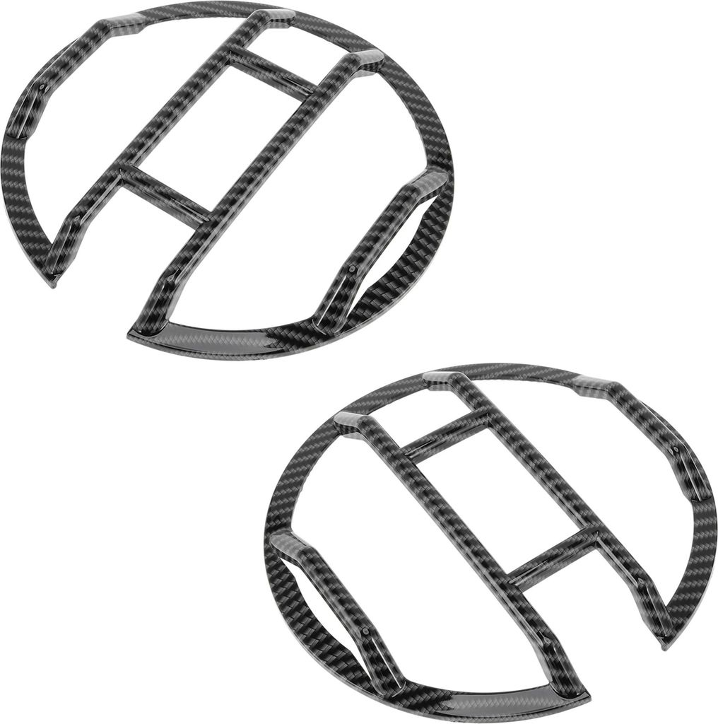 Scheinwerferblende Scheinwerferblende Scheinwerferabdeckung Dekor für Ford Bronco 2021-2024 Carbon Fiber Black ABS 1 Paar Vorne Links, Vorne Recht...