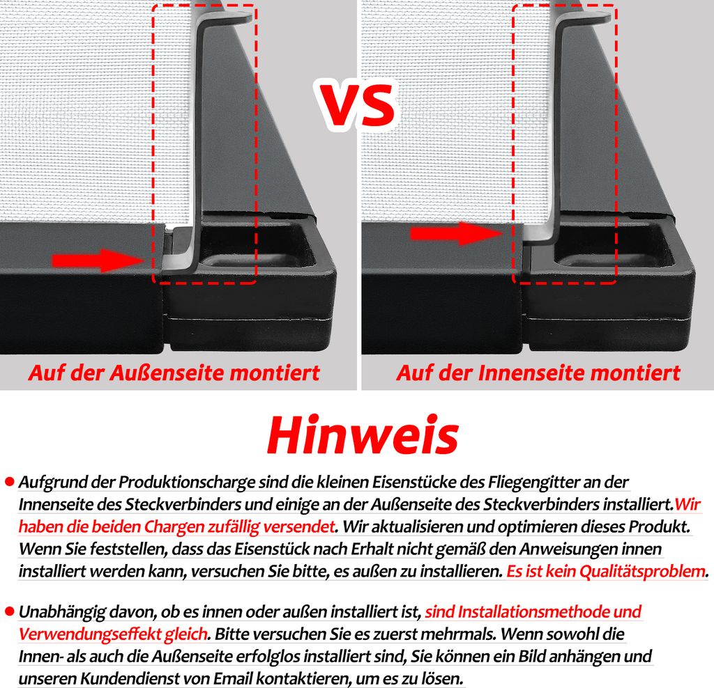 UISEBRT Fliegengitter Fenster 80 X 100cm Insektenschutz Produktbild 6