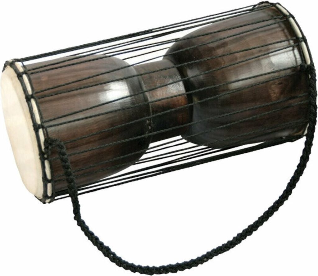 Sprechende Trommel 40 cm mit 14-15 cm Durchmesser und Tonhöhenänderung durch Saitendruck