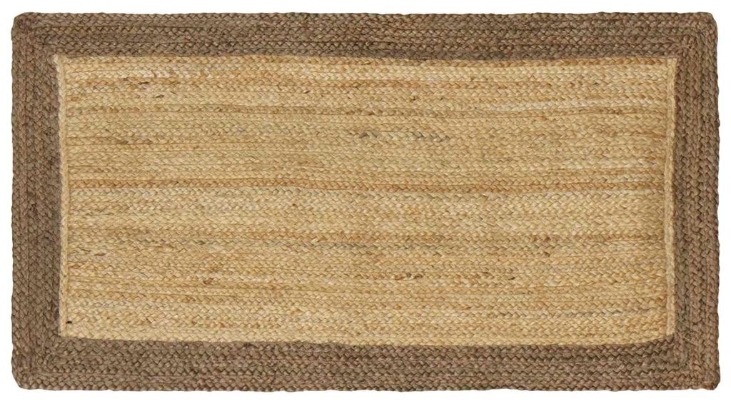 vidaXL Bereichsteppiche Grau 60 x 110 cm Jute