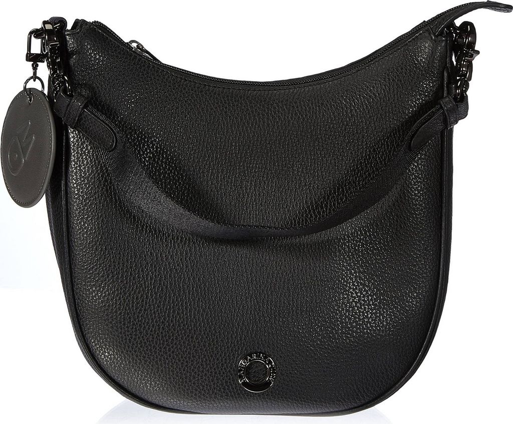 Mandarina Duck Mellow Leather Hobo Bag FZT75 Schwarz