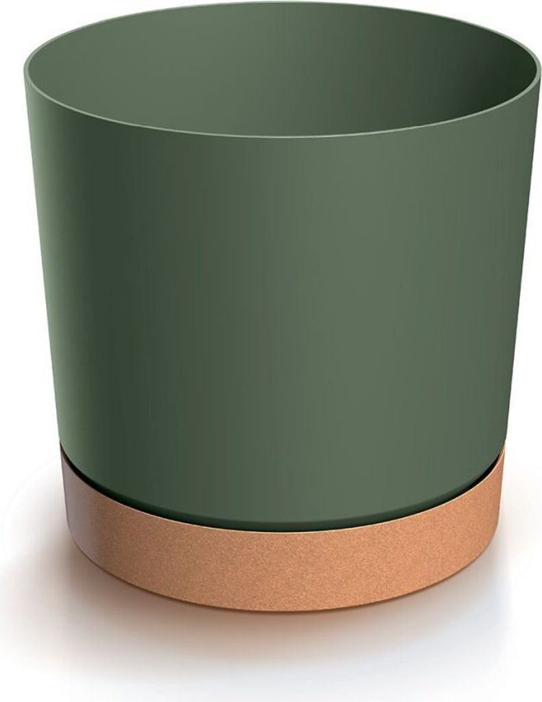 Blumentopf Übertopf Blumenkübel mit EcoHolz Untersetzer Produktbild 2