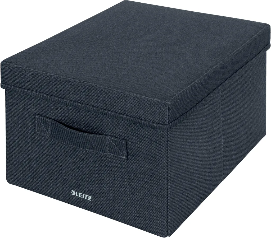 Organisateur de placard anti-désordre boîte tissu velours gris Leitz x2