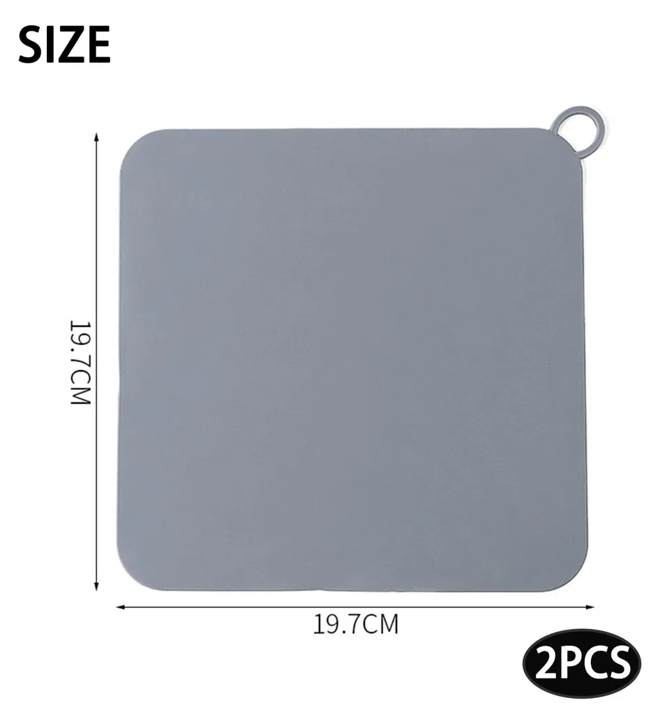 Bloqueur d'odeurs pour siphon de douche et évier - Silicone Gris Lot x2