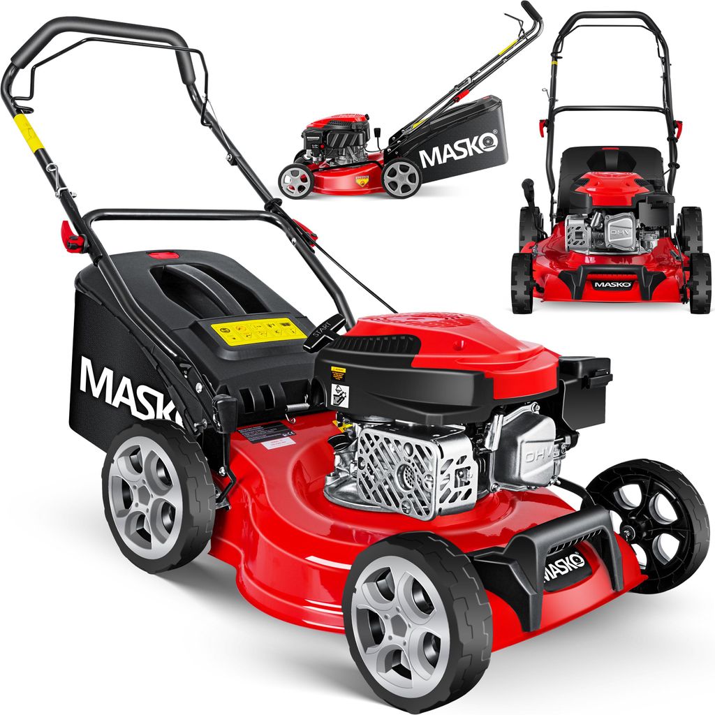 MASKO® Benzin Rasenmäher 5in1 Radantrieb EasyClean Produktbild 