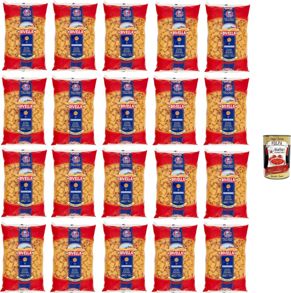 Divella Mezze Maniche N°55 Hartweizengrieß Pasta Produktbild 