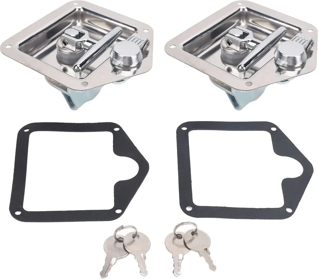 Fermeture Boîte à Outils pour Camping-Car et Caravane - Kit de 2 Verrous
