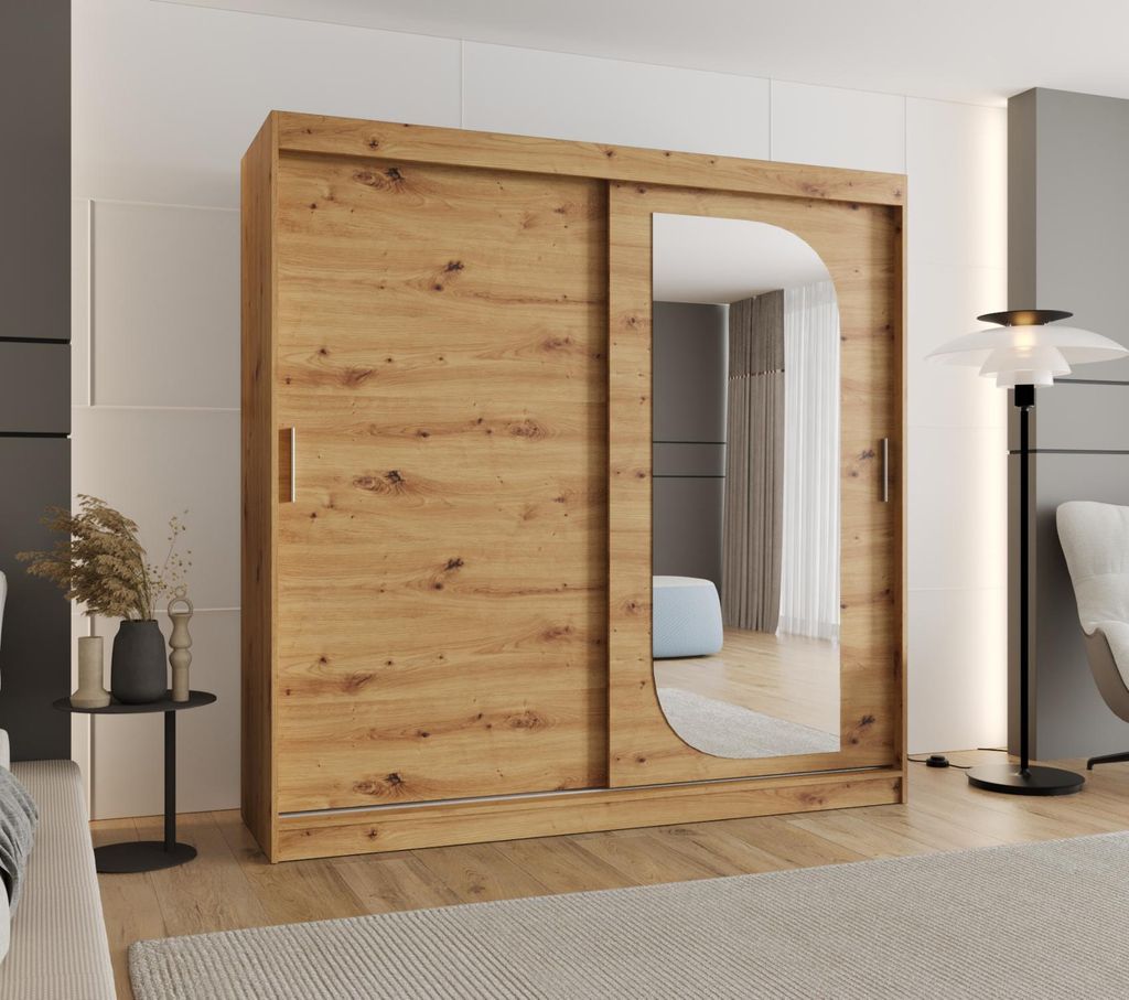 Šatní skříň 200 cm CEYDA - dub artisan Obrázek produktu 