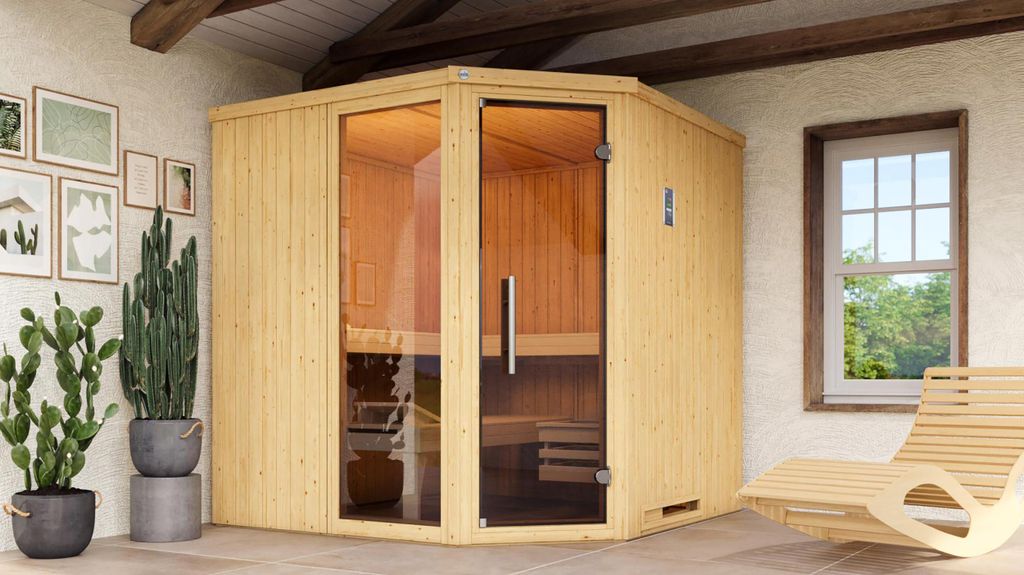 weka Elementsauna VARBERG 3 GTF inkl. 7,5 kW OS-Ofenset x B x T x H x 194 x 194 x 199