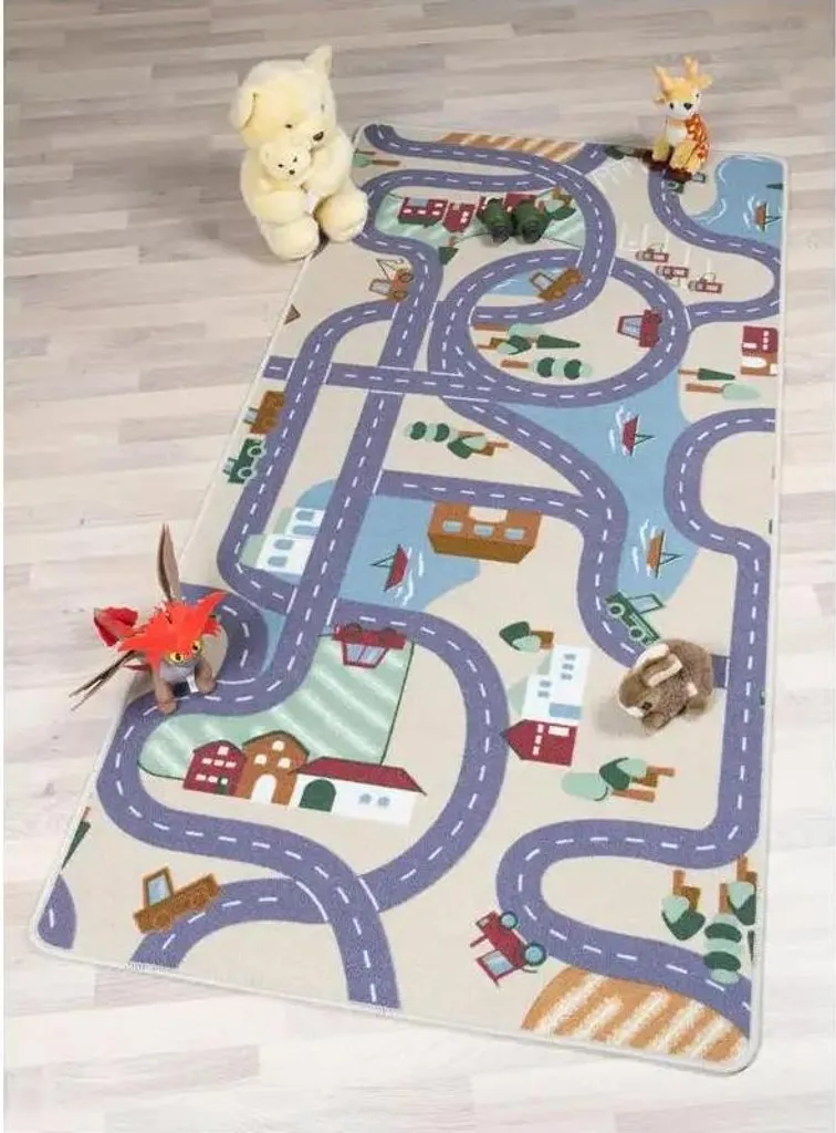 Tapis de Jeu Antidérapant 80x120 cm Scanroad - Haute Résistance et Doux