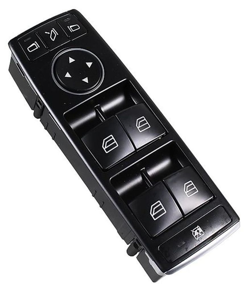 Schalter Fensterheber vorne 3-polig chrom schwarz METZGER für u.a. TESLA MODEL