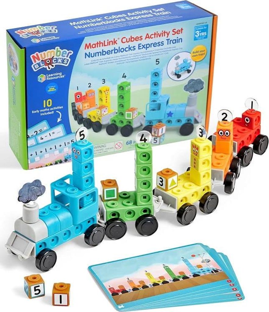 Learning Resources MathLink Cubes Activity Set Numberblocks Image du produit 