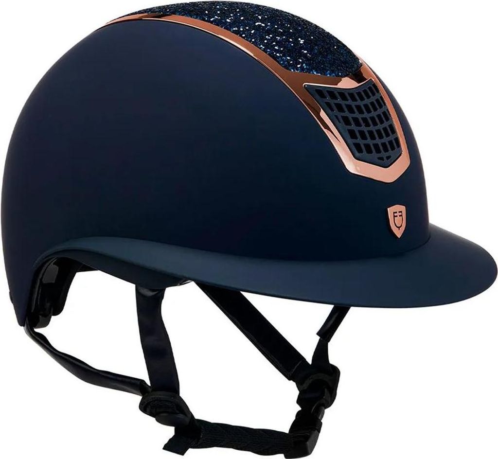 Equestro Eclipse Stone Mat Wide Visor Rowel Fitting Helm Blau 59-61 cm Herren,Damen Blau 59-61 cm