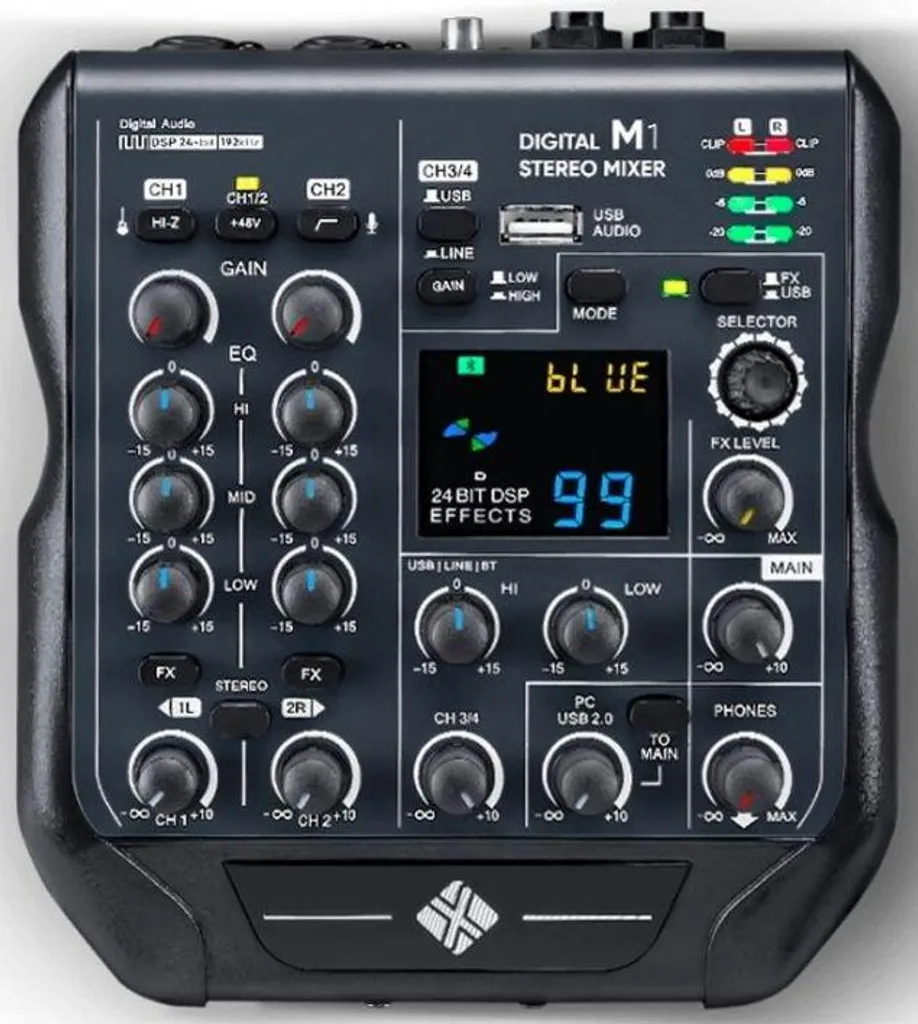 Mixeur Numérique NEXT Audiocom M1 avec Interface Audio USB et DSP Intégré