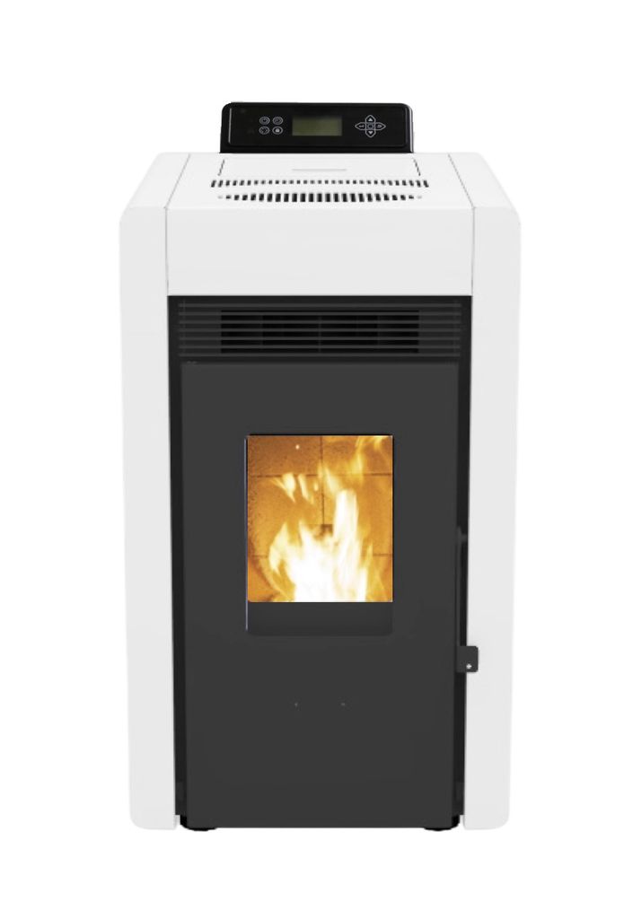 SCHENGER Pelletofen HLP3402 Weiß A++ 5,5kW Vollautomatisch+WIFI+Eco Modus