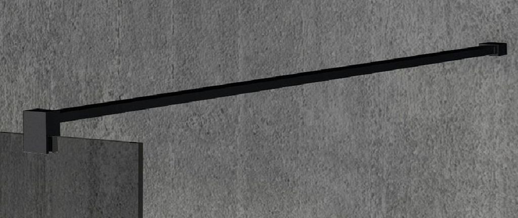 Gelco VARIO Eckstütze für Duschabtrennungen 1400mm, schwarz Produktbild 