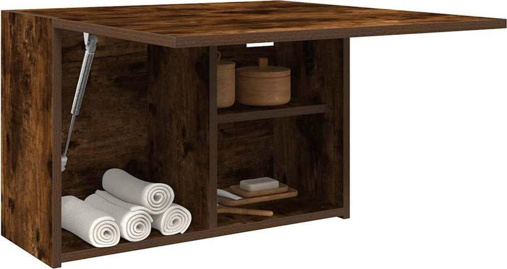 "2026 Promotion" Bad-Wandschrank - Badezimmerschrank - Räuchereiche 60x25x40 cm Holzwerkstoff - Badezimmer CC32040