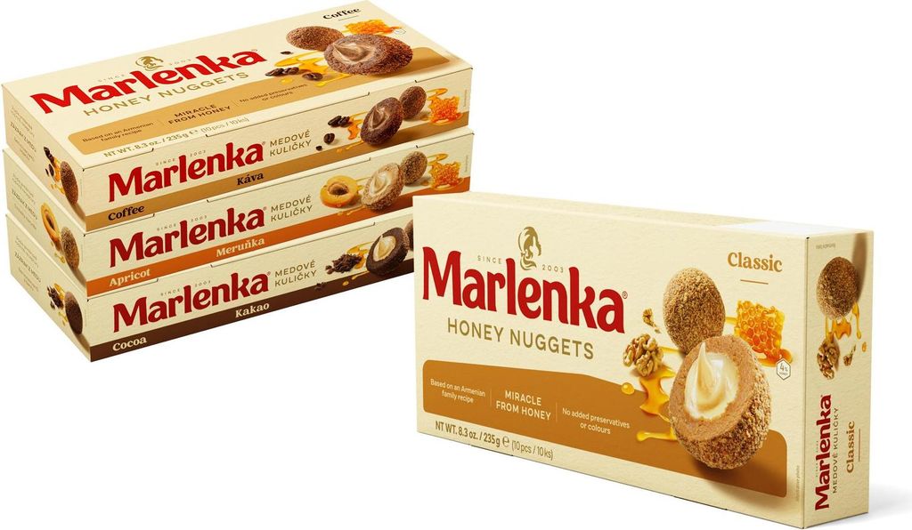 MARLENKA® 4 kusy za cenu 3 - Medové guličky mix (4 x 235 g) Obrázok produktu 