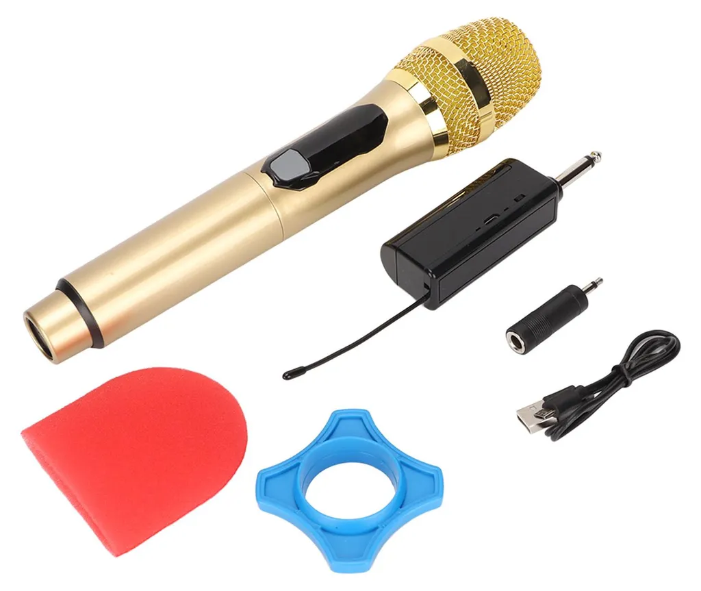 Microphone sans fil 80Hz-15kHz avec écran LED pour karaoké domestique