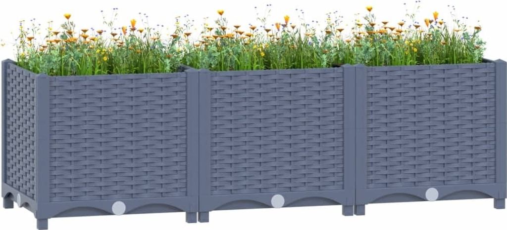 VIDAXL -Pflanzer erhöhte 120 x 40 x 38 cm Polypropylen Zdjęcie produktu 