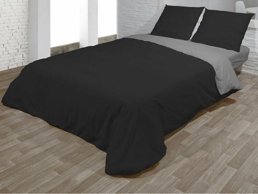 Bettbezug Set Hosteline VEGAS Schwarz 90cm Bett 2 Stück