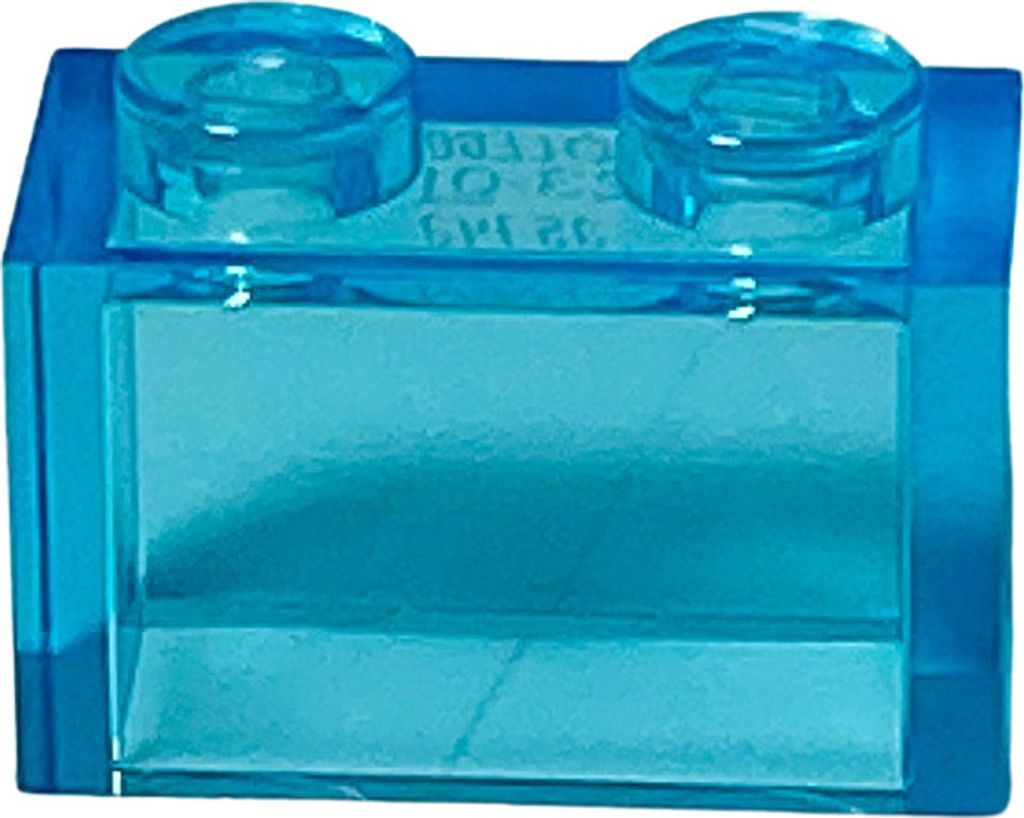 LEGO® 1x2 Steine Hochsteine Transparent Blau - 3004 NEU! Produktbild 