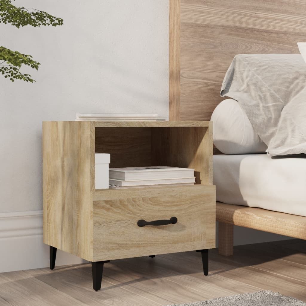 Maison Exclusive - Nachttisch Sonoma-Eiche Holzwerkstoff