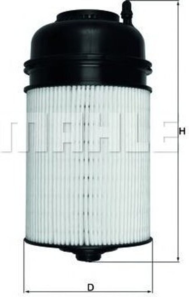 Kraftstofffilter MAHLE KX 224/17D passend für MERCEDES-BENZ ACTROS MP4 / MP5 Filtereinsatz