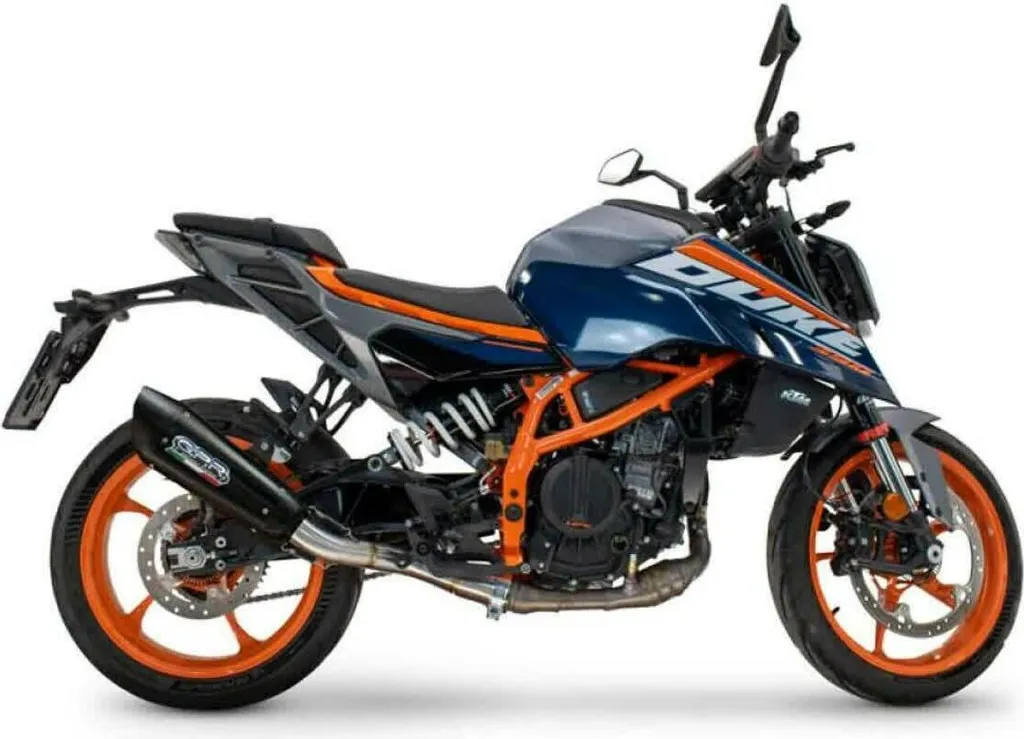 Pot d'échappement GPR homologué pour KTM Duke 200 : Finition Noir