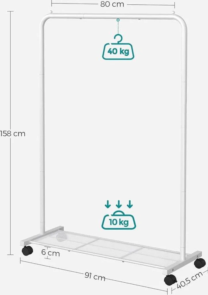 Porte-manteau sur pied anti-basculement pour petits couloirs - Safe