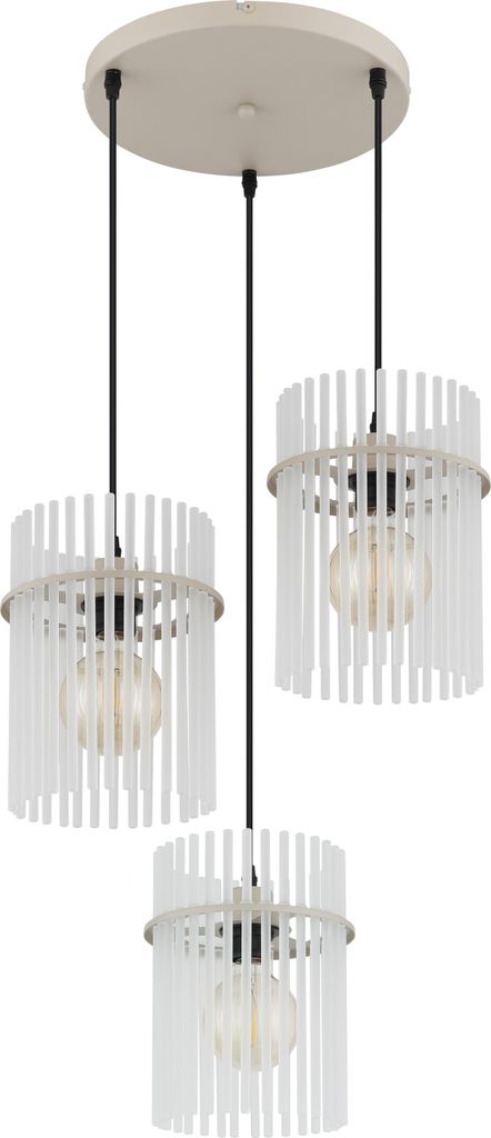 GLOBO Lighting Hängeleuchte GORLEY DH 47x140 cm beige Hängelampe