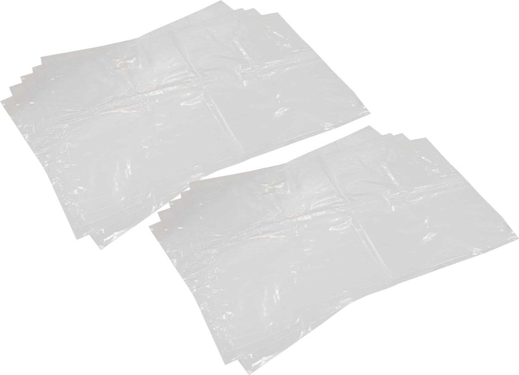 vhbw 10x Entsorgungsbeutel Ersatz für Dustcontrol 4714, 42112 für Staubsauger - 42cm x 25,5cm, Transparent