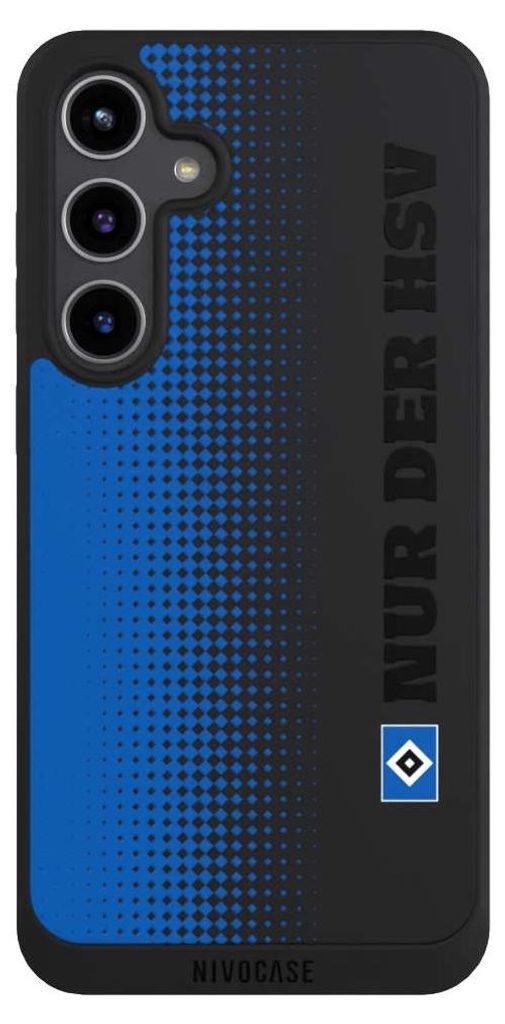 NIVOCASE Handyhülle für Samsung Galaxy S24+ Hülle NIVOpure Case Schwarz HSV Logo transparent
