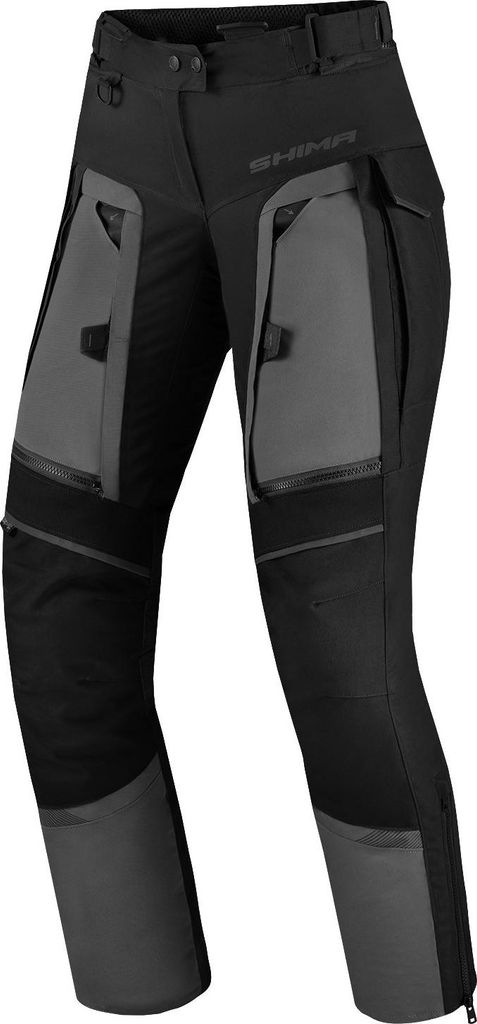 SHIMA Hero 2.0 wasserdichte Damen Motorrad Textilhose, schwarz/grau, XS