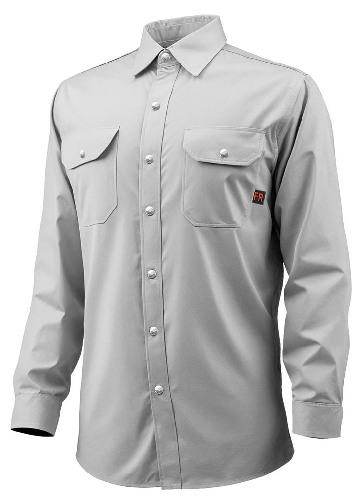VEVOR FR-Arbeitsjacke für Herren, flammhemmend, hitzebeständig, Baumwolle, Größe XL, grau