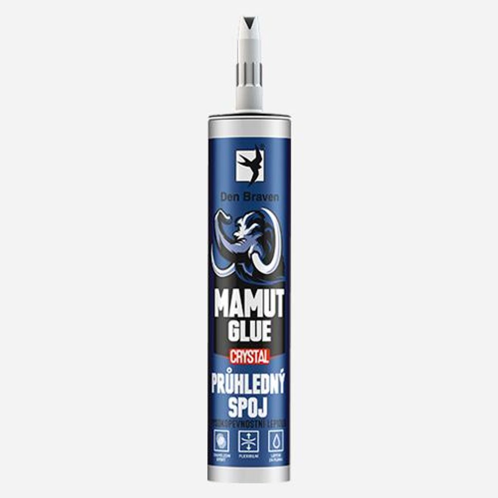 Den Braven - MAMUT GLUE Crystal, kartuše 290 ml, Obrázek produktu 