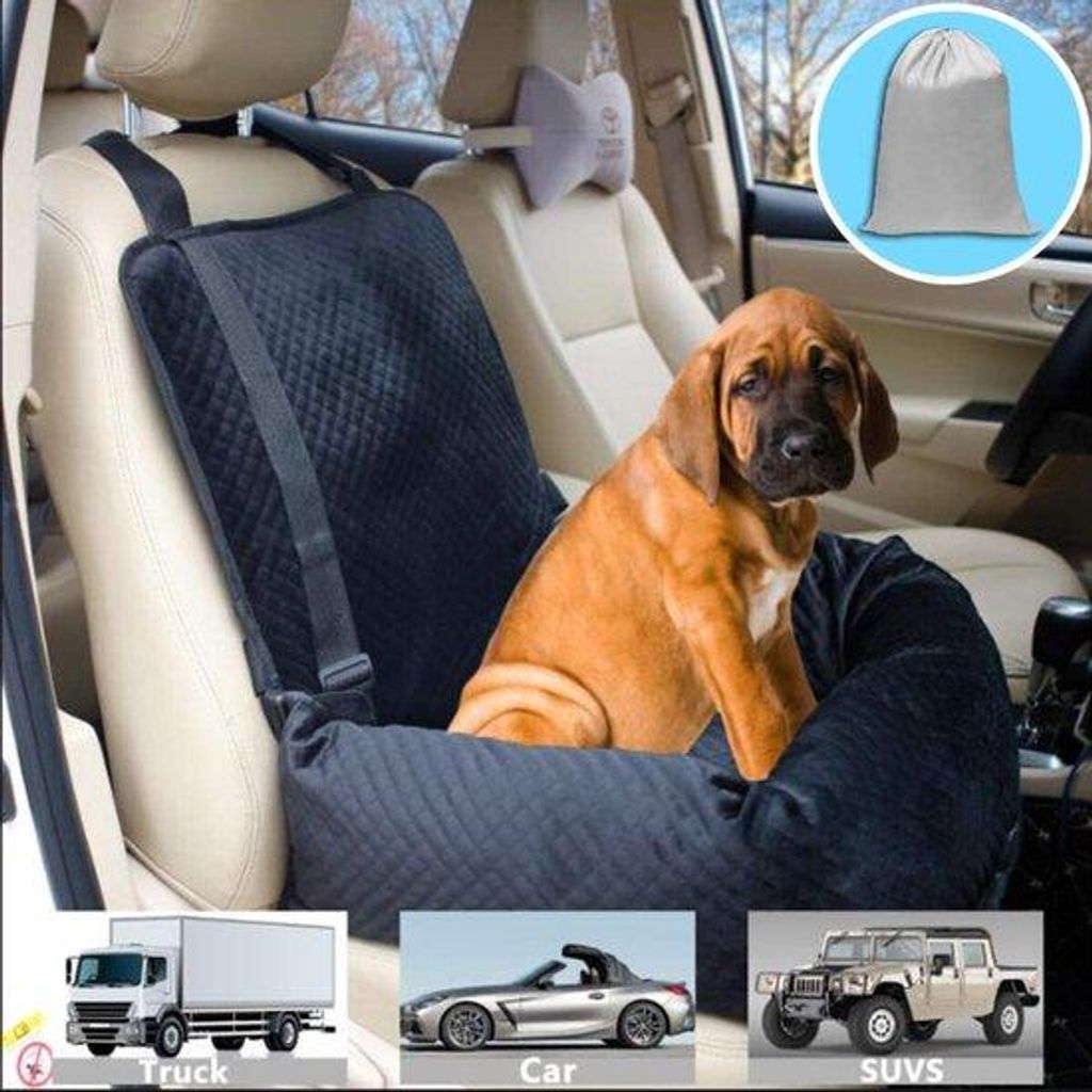 Hundekissen Auto Sitzbank - Automatik Hundekissen - Mit Rutschhemmenden Boden und waschbarer Hülle